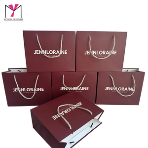 MUYANG Luxury Recyclable Art Paper Shopping Bags With Twisted Handles <b>Hot</b> Stamping Logo Fashion Accessories - Product Image 3