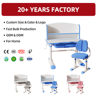 Ensemble table et chaise d'étude ergonomique et polyvalente pour enfants, en éponge, réglable, directement de l'usine YX80-SLHN