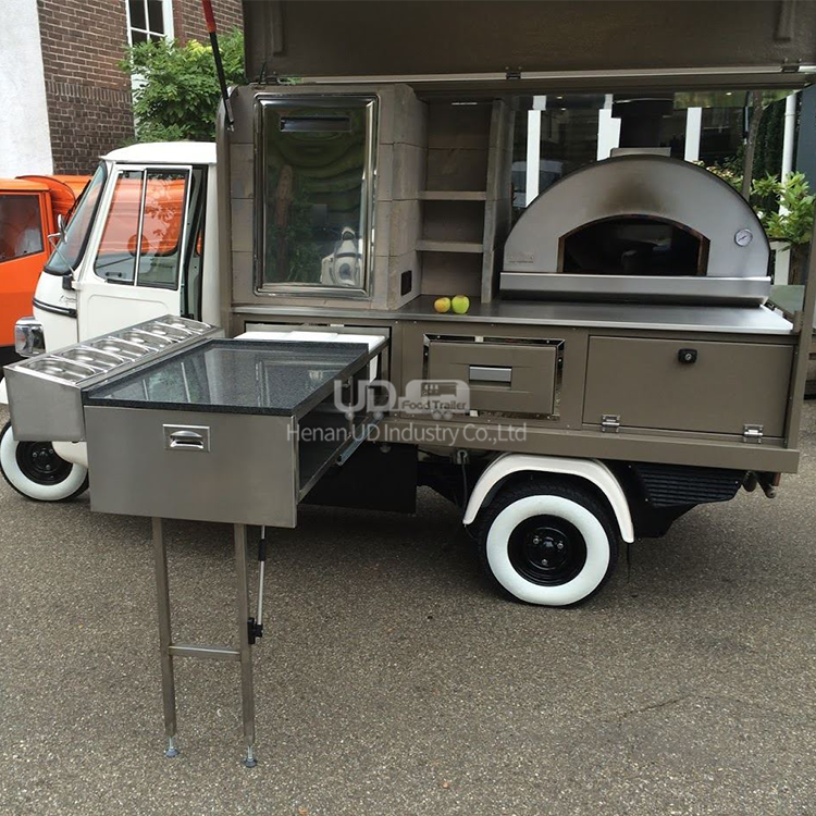 Nieuwe Stijl Kleine Hot Dog Pizza Eten Winkelwagen Snacks Koffie Van Mobiele Keuken Voedsel Kiosk Ijs Truck