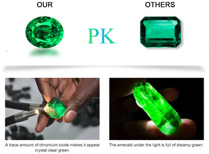 Phòng thí nghiệm bán buôn tạo ra Emerald thủy nhiệt đá quý 1-5 Carat phòng thí nghiệm Grown Emerald Real Emerald giá mỗi Carat - Product Image 6