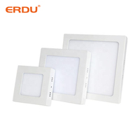 ERDU – éclairage d'intérieur en aluminium Smd, plafonnier rond carré Led, panneau mince