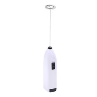Mousseur à lait électrique portatif mini, agitateur à café avec fonction de mousse, outil de cuisine en acier inoxydable