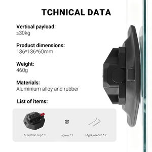 ขายึดกล้องแอคชั่นแบบสุญญากาศ YUANYUJINGMI ขนาด <span class=keywords><strong>6</strong></span> นิ้ว ทำจากอลูมิเนียมอัลลอยด์ แบบยึดสองชั้น ปลดเร็ว พร้อมสกรู 1/4 นิ้ว สำหรับ Insta360 และ <span class=keywords><strong>Osmo</strong></span> - Product Image 5