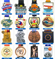 Medalla deportiva de Metal de aleación de Zinc de campeón de carrera personalizada milagrosa de fabricante de fábrica