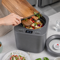 Máquina de Compostaje Inteligente, Compostador Eléctrico de Cocina de 3L, Reciclador de Residuos Inteligente sin Olor con Filtros de Carbón