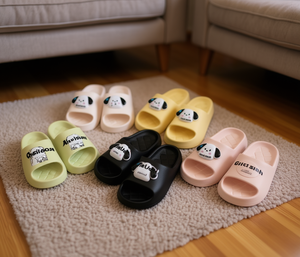 Cartoon <b>Slides</b> Women's Home Slippers Anti <b>Slip</b> EVA Outsole PVC Upper Size 36 41 All Seasons Open Toe Style - Product Image 2