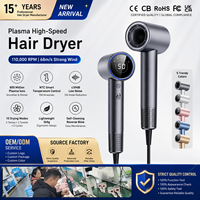 Pengering Rambut Plasma Ionik Profesional Berdaya Tinggi Motor DC Tanpa Sikat Desain Ringkas Pendinginan & Pemanasan Cepat Untuk Hotel & Rumah Tangga