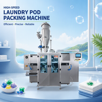 Polyva garis pengolahan Laundry Pods larut air otomatis cairan perlengkapan pertanian mesin pengemasan cair