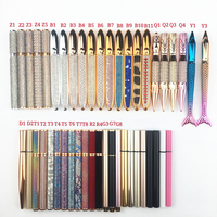 Crayon pour les yeux imperméable noir transparent de nouvelle conception 2023, stylo colle, cosmétiques OEM, eye-liner adhésif coloré