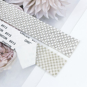 Diamond Stickers DIY Jewelry Self-adhesive Pearl Rhinestone <strong>Strip</strong> Accessories Sparkly Clothing Accessories <strong>Resin</strong> Diamond <strong>Strips</strong> - Product Image 3