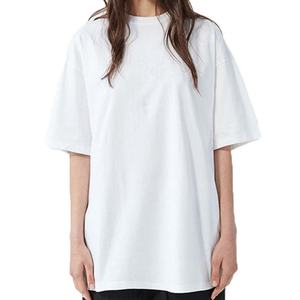 Camiseta Extra Grande Personalizada para Mujer, 100% Algodón, Transpirable, Suave, Estilo Dulce, Tejido de Punto Jersey - Product Image 1