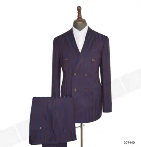 2020 New pant coat design men wedding width stripe suits pictures punjabi for men