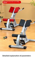 Équipement de fitness commercial, banc romain pliable en acier, banc d'extension dorsale, entraîneur de force lombaire réglable
