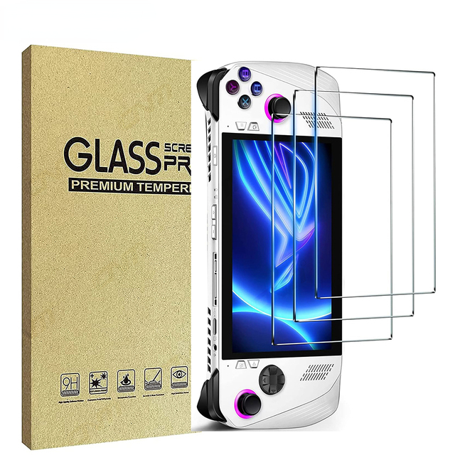NSLikey Tempered Glass Protective Screen for Asus ROG Ally 9H Screen Tempered Glass Protector