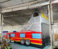 FEUERWEHR Toboggan Gonflable Commercial pour Enfants, Toboggan Rebondissant Gonflable pour Voiture