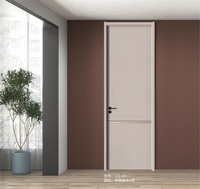 Puerta Interior Compuesta de Estilo Moderno de Mediados de Siglo con Aislamiento Acústico, Puerta de Dormitorio Arqueada de Estilo Retro Francés para Garaje, Hotel, Sala de Estar