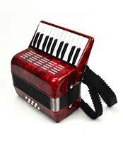 Accordéon en celluloïd 22 touches 8 basses avec sangles réglables sac jouet éducatif Instrument pour enfants débutants enfants cadeaux de musique