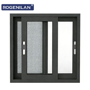 Fenêtre <span class=keywords><strong>coulissante</strong></span> en aluminium à économie d'énergie ROGENILAN, double vitrage Low-E avec moustiquaire - Product Image 1