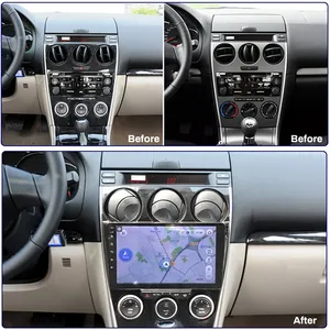 Android đài phát thanh xe cho Mazda 6 2004 2015 <span class=keywords><strong>Navigation</strong></span> <span class=keywords><strong>GPS</strong></span> Android Auto Stereo wifi 4 gam đa phương tiện Video Player BT Carplay IPS màn hình - Product Image 3