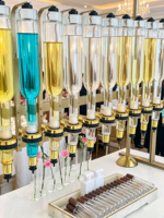 Présentoir de parfums et d'huiles essentielles avec 6 pompes, pour flacons de 375ml, 500ml, 750ml, idéal pour distributeurs spécialisés