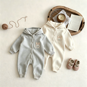 Ensemble pyjama 2 pièces pour bébé nouveau-né, 95% coton biologique 5% élasthanne, pull-over, vêtements actifs - Product Image 2