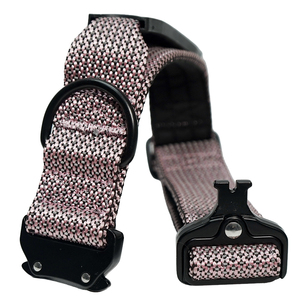 Reflective Tactical Dog <b>Collar</b> with Handle, Nylon Safety Glowing Pet <b>Collar</b> with Metal Buckle for Large Dogs - Product Image 3