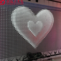 Écran LED en maille haute luminosité, étanche, ultra haute visibilité, pour publicité extérieure en magasin, rideau vidéo, affichage d'ascenseur