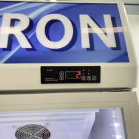 Réfrigérateur à boissons à refroidissement par air écoénergétique, idéal pour garder les boissons gazeuses au frais dans les campus universitaires et les épiceries de proximité