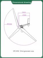Système de production d'énergie éolienne à axe horizontal de 5 kW, générateur à rotor externe de 5000 W avec alimentation 96 V/120 V, centrale éolienne