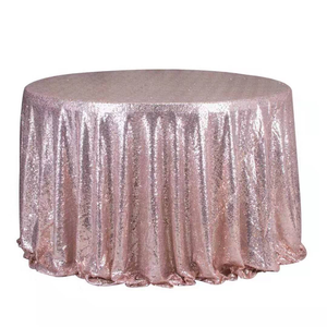 Hot bán sang trọng long lanh 120inch Vòng <span class=keywords><strong>sequin</strong></span> thêu bảng vải cho tiệc cưới bên - Product Image 2
