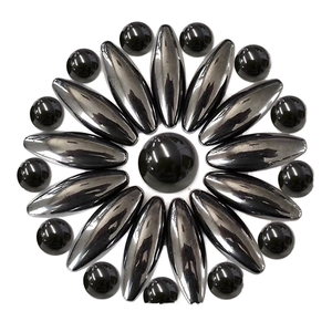 Billes magnétiques pour enfants <span class=keywords><strong>Neocube</strong></span> Aimants noirs Aimants hématite Perles de ferrite Aimants œufs de serpent à sonnette - Product Image 1