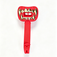 Protège-dents de football 3D Chrome Grillz – Accessoires de protection buccale pour le football – Taille unique