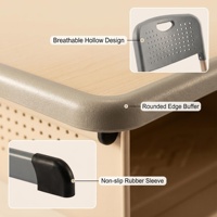 Ensemble chaise et bureau ergonomiques en forme de C pour l'école, avec cadre en acier épaissi, hauteur réglable, design moderne, 1 tiroir pour l'apprentissage des élèves