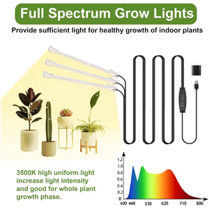 Luz <span class=keywords><strong>LED</strong></span> Inteligente de 3500K para Plantas, Espectro Completo, para Cultivo en Interiores, Terrarios, Violetas y Orquídeas, con USB - Product Image 4