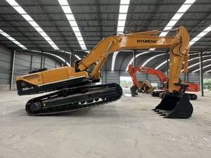 Excavatrice sur chenilles d'occasion Hyundai 305LC-9T, machine de terrassement jaune avec godet - Product Image 5