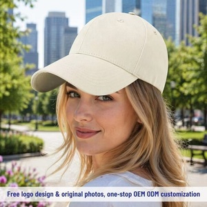 Casquette de baseball en coton peigné 6 panneaux, personnalisable avec logo OEM/ODM, vente en gros usine, streetwear uni, livraison immédiate, faible MOQ - Product Image 2