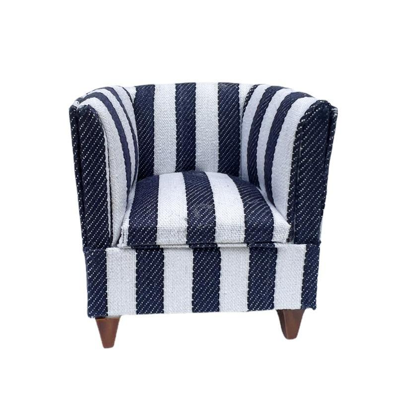 1:12 Dollhouse Dollhouse Mini Furniture Model Living Room Blue