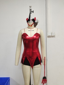 <strong>Halloween</strong> <strong>Costumes</strong> Adults <strong>Devil</strong> <strong>Red</strong> Color Dress Cosplay Party <strong>Costumes</strong> for Women - Product Image 5