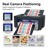 1BOST ZD350 Máquina de corte con alimentación ultra automática, cortadora de láminas y pegatinas con motor de bobina de voz, plotter digital Delta CCD
