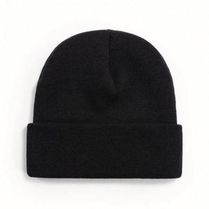 Factory Customized Beanies Hat Solid Colour Woolen Knitted <b>Cap</b> <b>Winter</b> Slouchy Plain Custom Logo Embroidery Beanies - Product Image 2