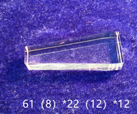 Fabricant personnalisé tige de guidage de lumière à quatre côtés verre optique prisme cône traitement tige de guidage de lumière lentille carrée