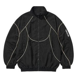 <strong>Custom</strong> Zip up Retro <strong>Soccer</strong> <strong>Jacket</strong> With Piping Blank Lightweight Softshell Nylon Track <strong>Jacket</strong> Windbreaker Men