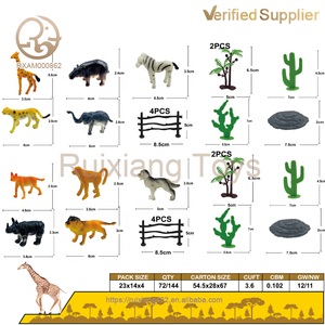 Sıcak satış toptan oyuncak simülasyon Pvc plastik 2025 çiftlik hayvanlar oyuncaklar çocuklar için vahşi memeli ekran suaygırları ve aslanlar Set - Product Image 5