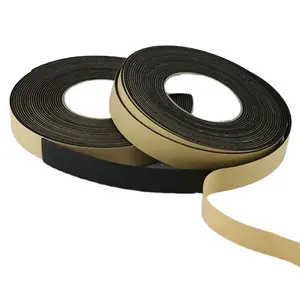 12mm x 30m 3mm dicke kostenlose Probe attraktiver Preis wieder verwendbar Einseitig Hot Melt Adhesive schwarz Doppelseite Eva Foam Tape