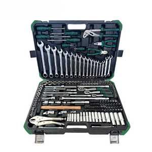 Ensemble d'outils en acier inoxydable de 142 pièces avec douilles <span class=keywords><strong>Torx</strong></span> et étoiles dans un coffret rigide pour la réparation de voitures européennes et américaines - Product Image 1