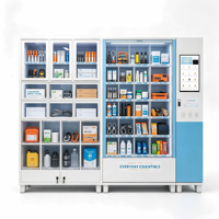 Distributeur automatique intelligent personnalisé pour les collations de bureau et les essentiels quotidiens, avec plusieurs tailles de compartiments pour les espaces de travail partagés