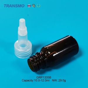 Biodegradable Glass Dropper <b>Bottle</b> Glass Lotion <b>Bottle</b> Luxury 10ml <b>Amber</b> Glass Essential Oil <b>Bottle</b> - Product Image 5