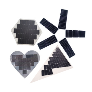 Su misura Mono poli pannelli solari potenza wattaggio <span class=keywords><strong>dimensione</strong></span> 3v 6v 9v 12v colore nero bianco uso di laboratorio con vetro frontale - Product Image 1