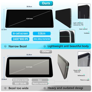 Pantalla Táctil de 8.9'' 1920x720 con CarPlay Inalámbrico Integrado, Android Auto y Comandos de Voz para BMW Serie 5 E60/E61/E90 2005-2008 1DIN - Product Image 2