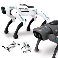 Elektronischer Intelligenter Roboter mit Gestensensor, RC-App-Steuerung, Sprechfunktion, Lernspielzeug, KI-Hund Roboter-Haustier aus ABS-Kunststoff für 5 bis 7 Jahre